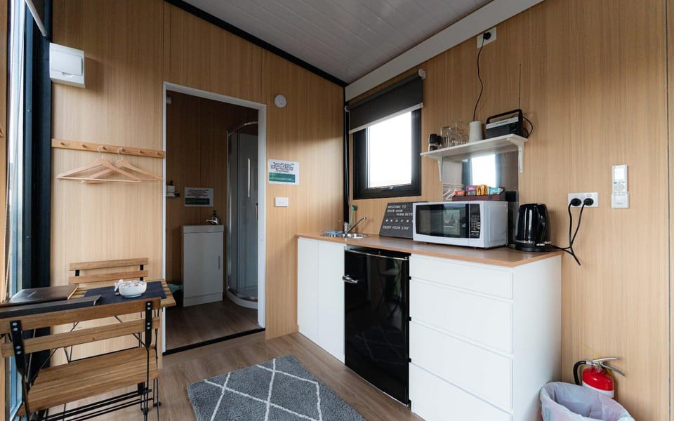 Bruce Farm Alpaca Cabin 1 by Tiny Away Cabin in Otago