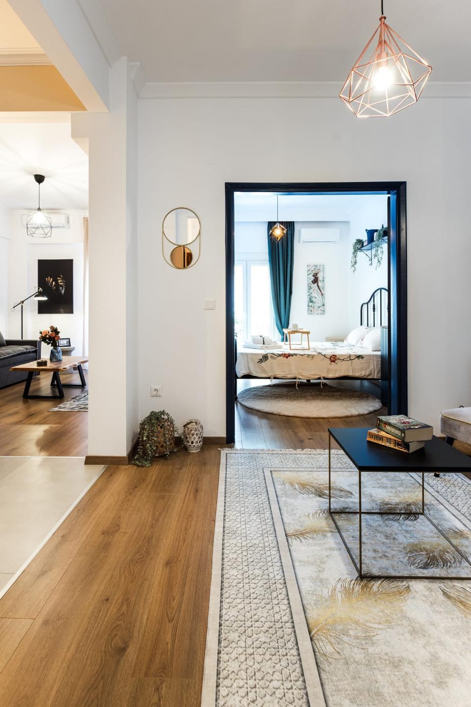 Kitchen or kitchenette, Living room, Seating area