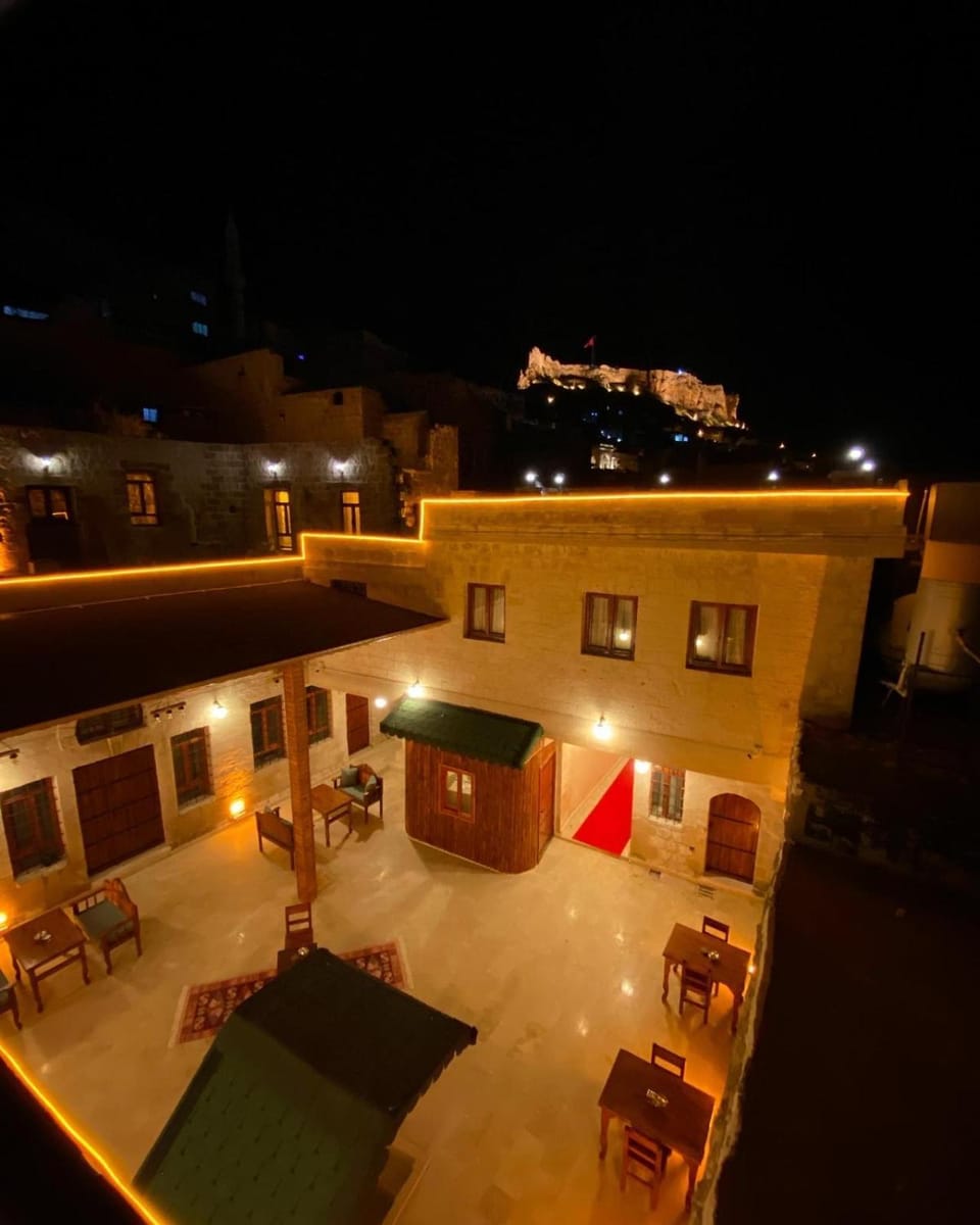Property building, Patio, Night, View (from property/room), Balcony/Terrace, Seating area, Evening entertainment