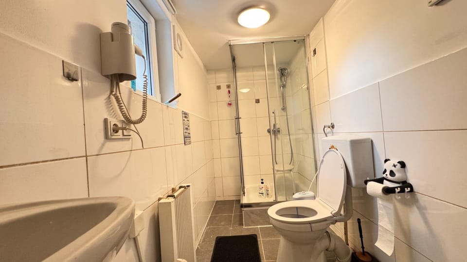 Shower, Toilet, Bathroom, bidet, towels