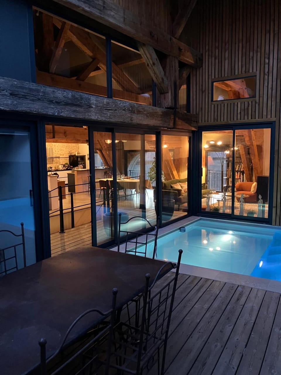 Night, Swimming pool