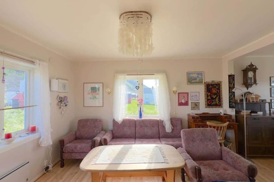 Lofoten midnight sun spot house on the beach House in Lofoten