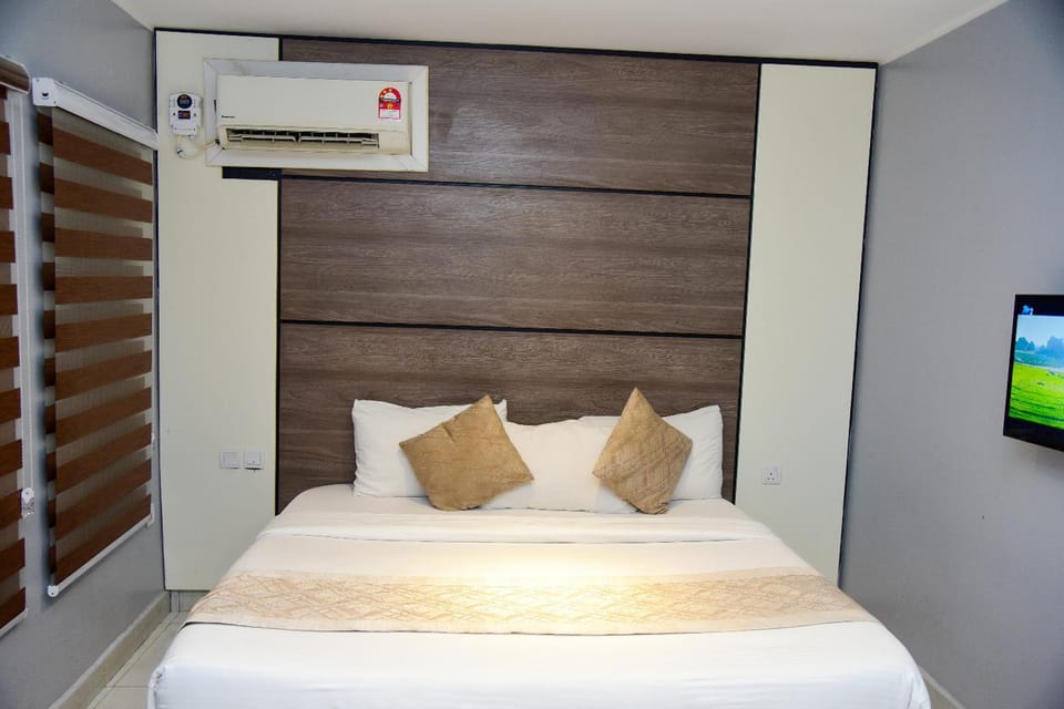 Bed, TV and multimedia, Photo of the whole room, Guests, group of guests, air conditioner