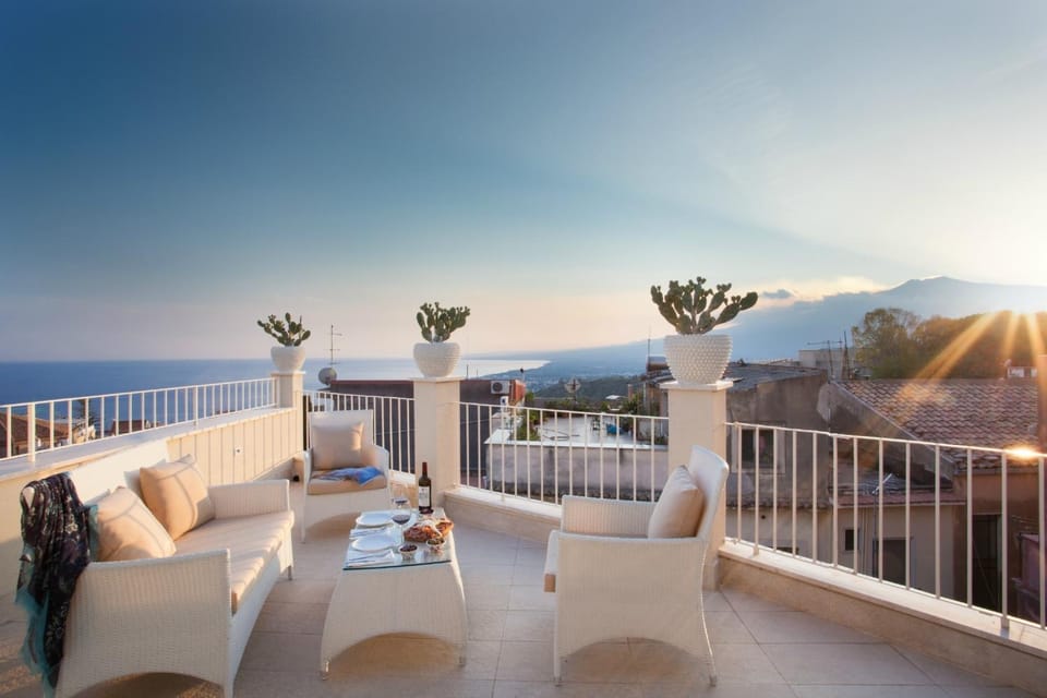 Balcony/Terrace, Food, Sunset