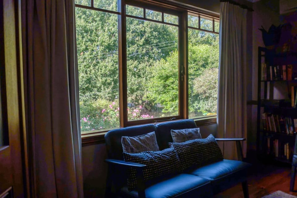 Garden, Library, Seating area, Garden view
