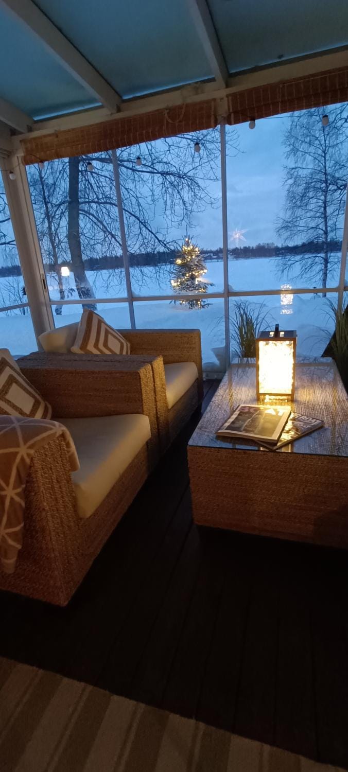 Natural landscape, Seating area, River view