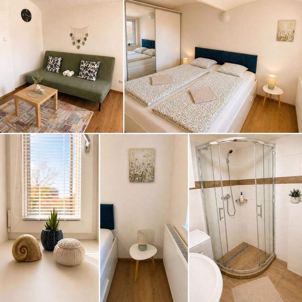 Bathroom, Living room, Bedroom