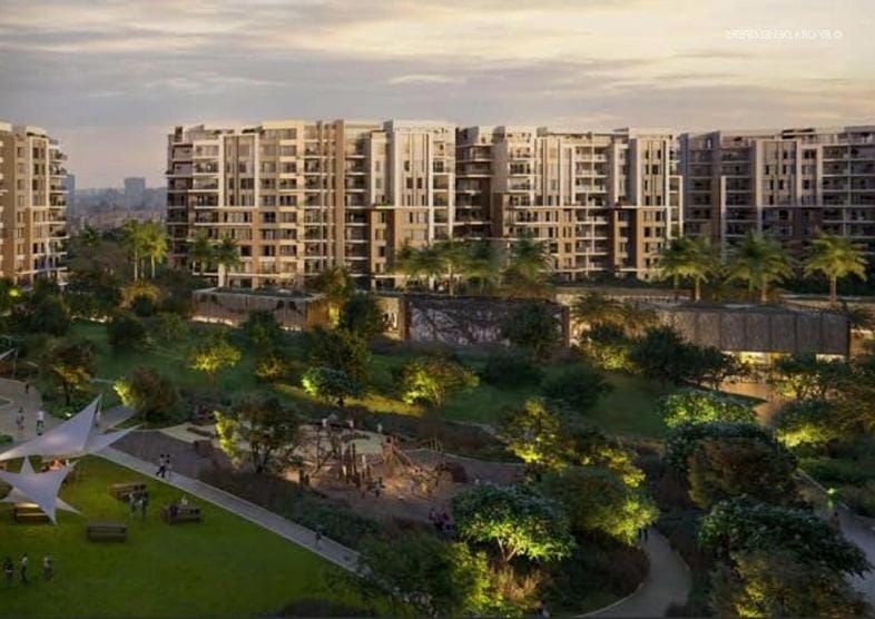 Property building, Natural landscape, Bird's eye view, Garden, City view, Garden view