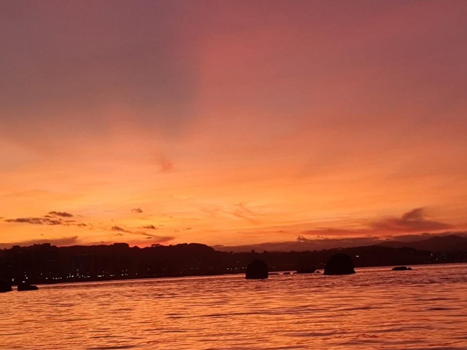 Natural landscape, Sea view, Sunset