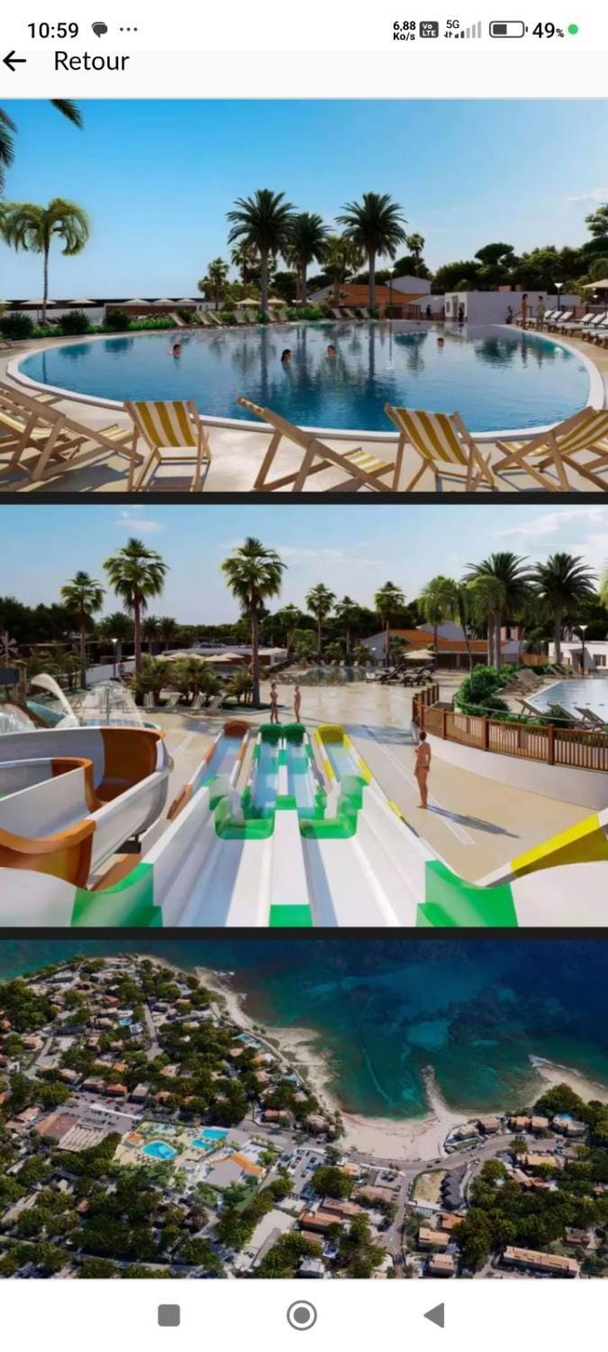 MOBIL HOME Neuf FRONT DE MER TOUT CONFORT 5 LITS 6 personnes CARRY LE ROUET Campground/ 
RV Resort in Sausset-les-Pins