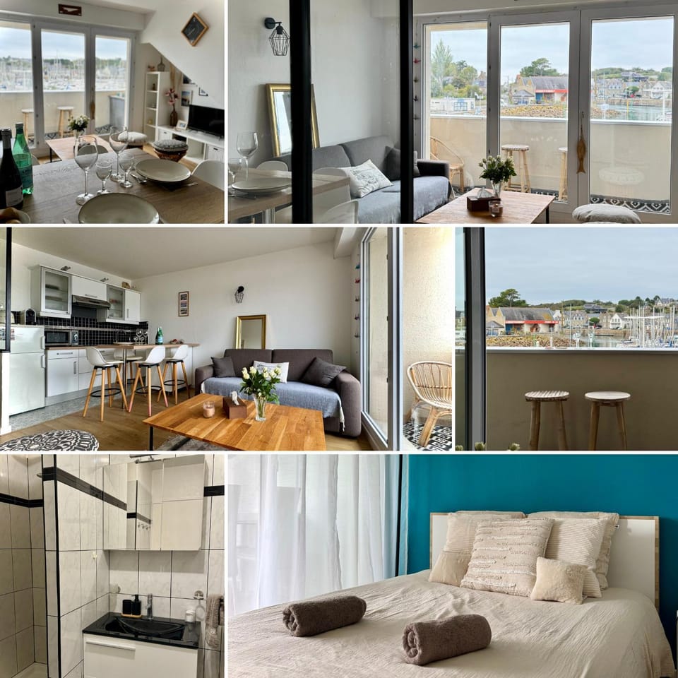 Living room, Dining area, Bedroom, Sea view