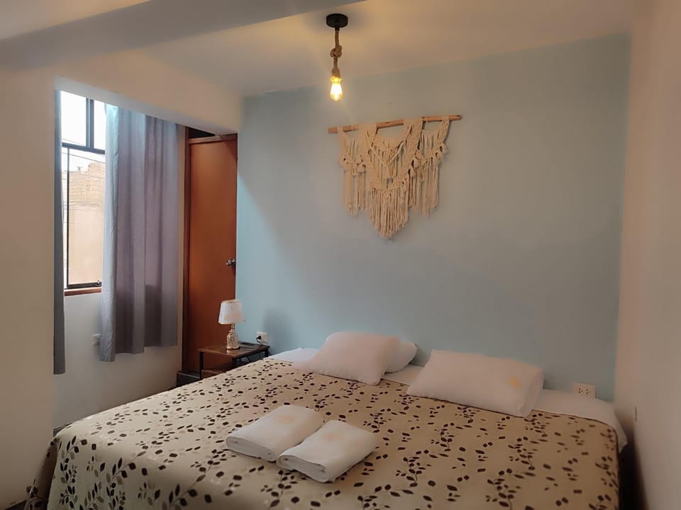 Bed, Photo of the whole room, towels