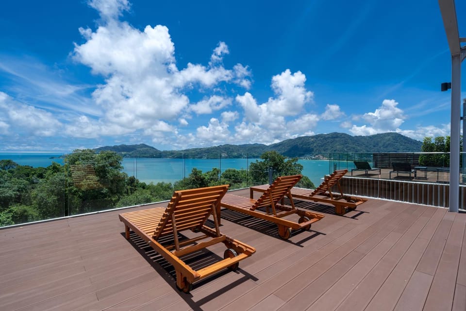 Patio, Day, View (from property/room), Balcony/Terrace, Balcony/Terrace, Mountain view, Sea view, sunbed