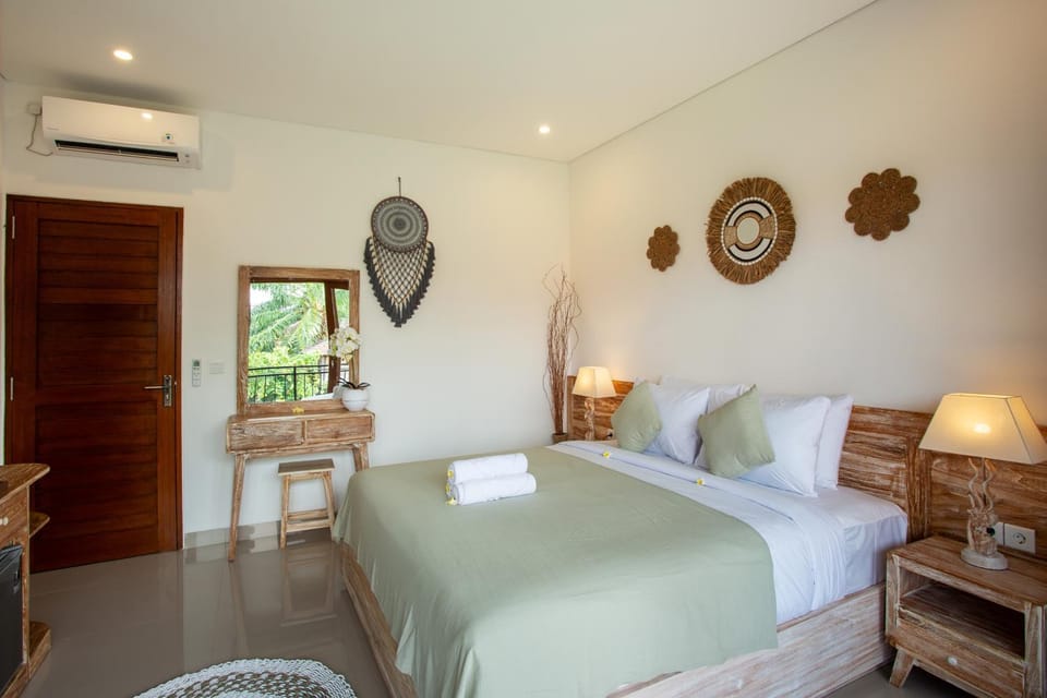Bed, Bedroom, air conditioner