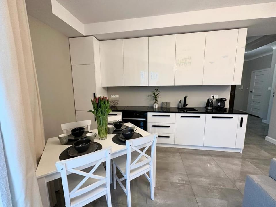 Kitchen or kitchenette, Dining area, dishwasher, stove