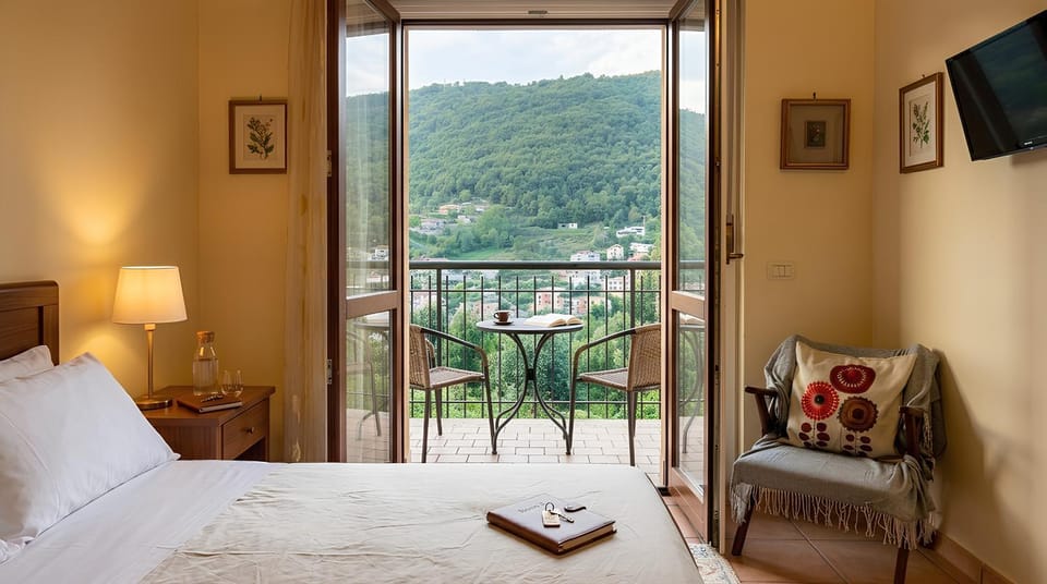 Bed, View (from property/room), Bedroom, Mountain view
