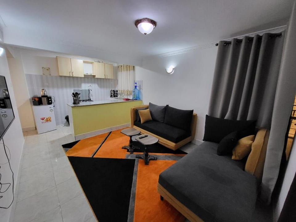 Kitchen or kitchenette, Living room, Dining area