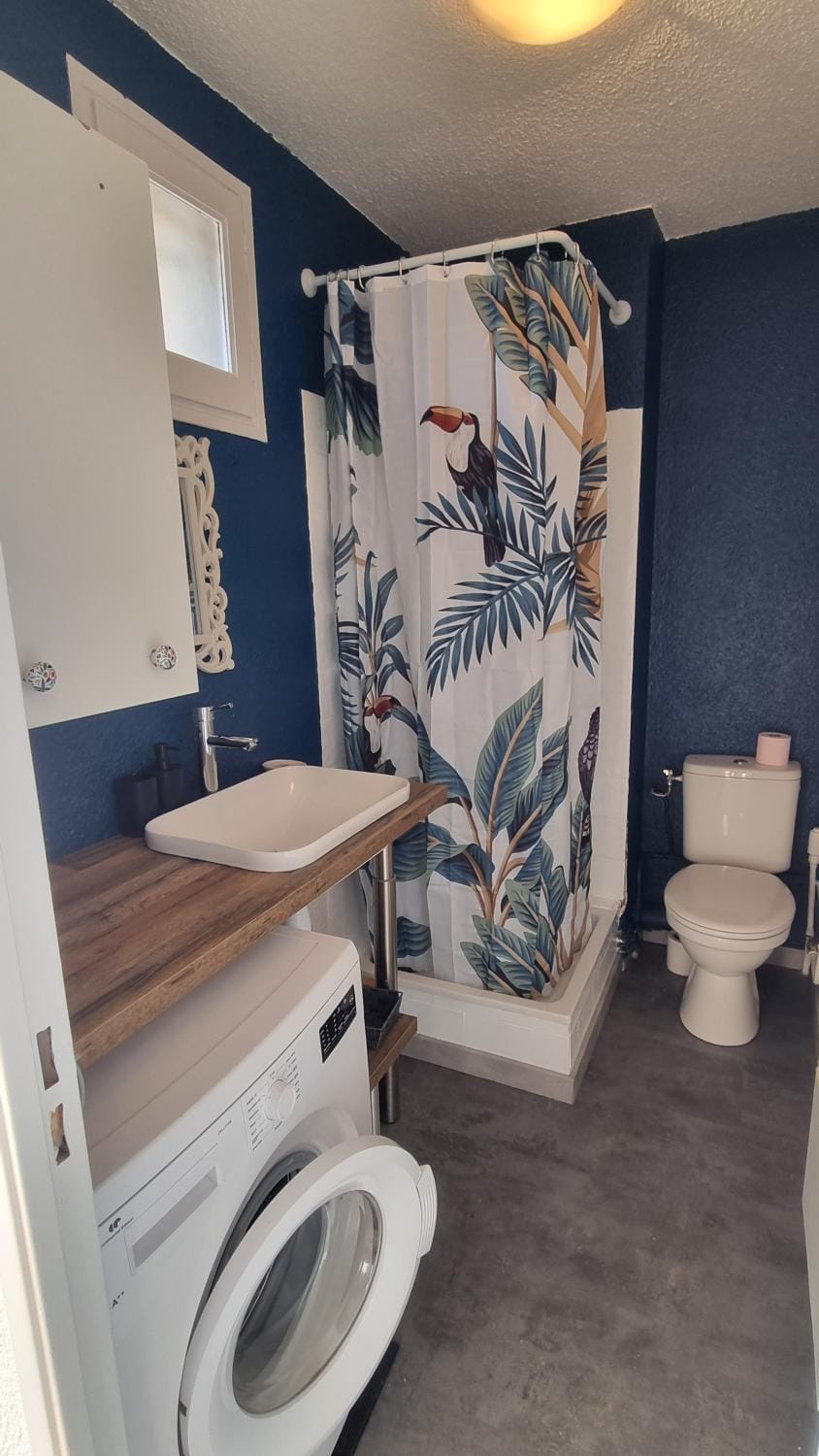 Toilet, Bathroom, washing machine