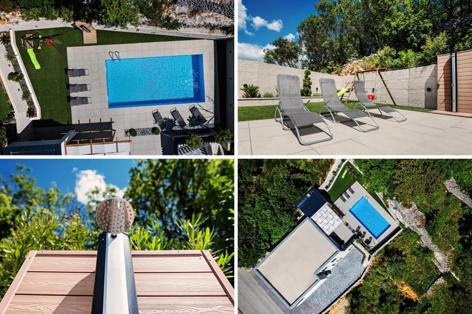 Pool view, Swimming pool, sunbed