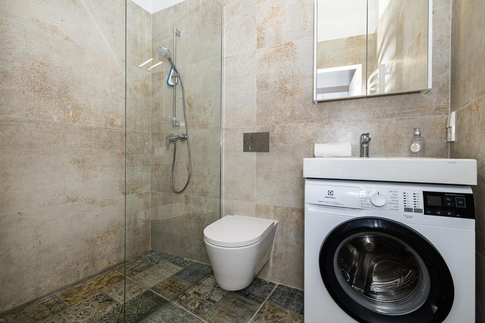 Shower, washing machine