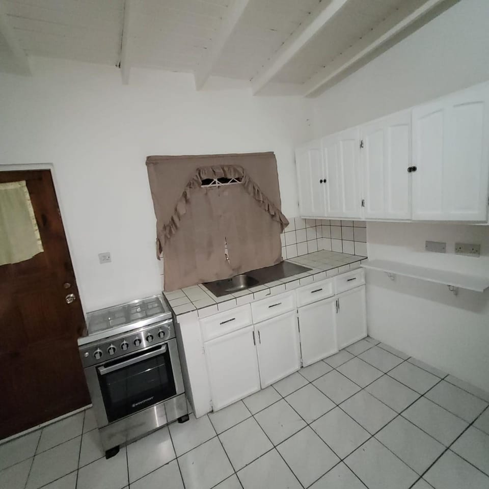 Kitchen or kitchenette, oven