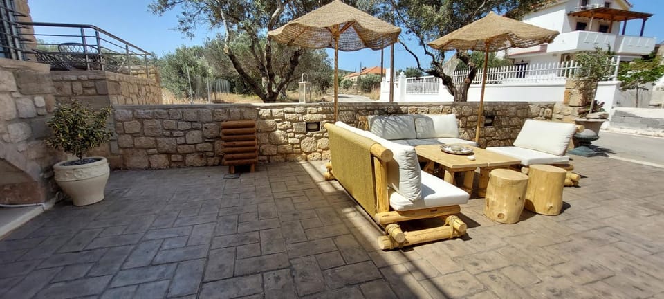 Property building, Patio, Day, View (from property/room), Balcony/Terrace, Living room, Seating area