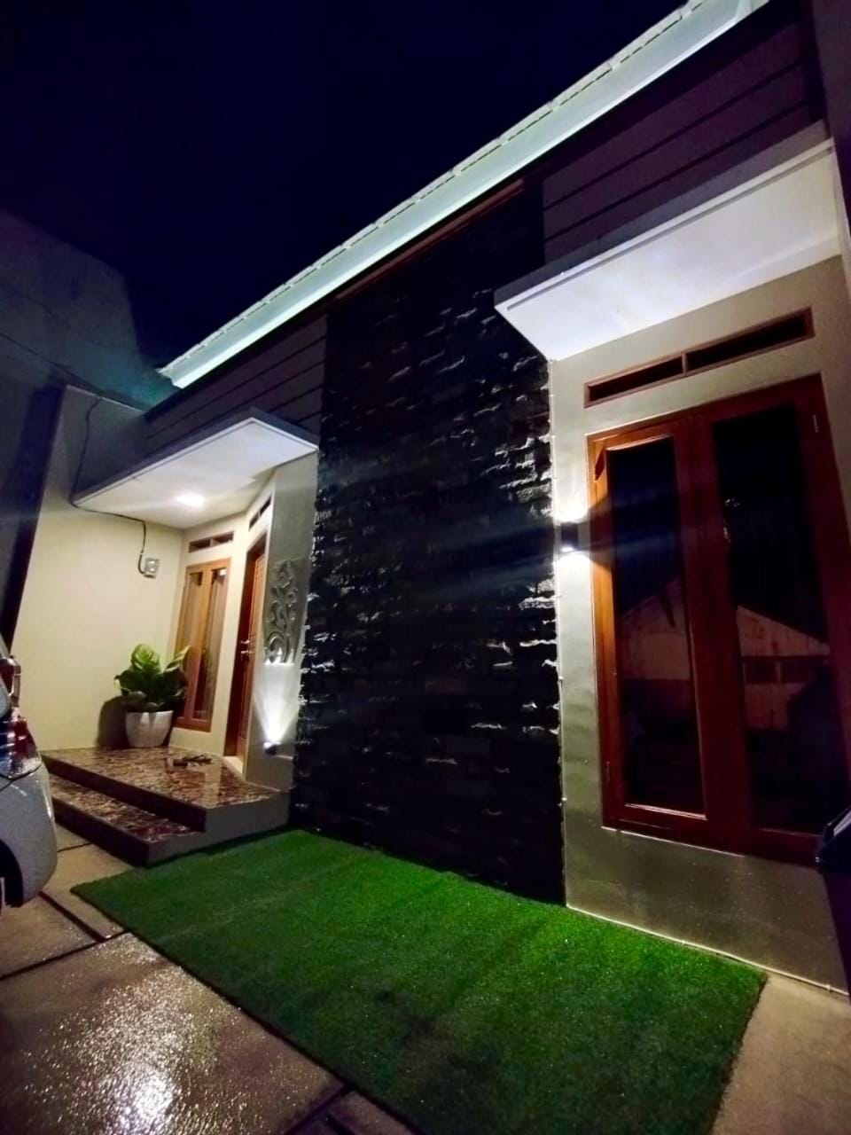 Property building, Patio, Night