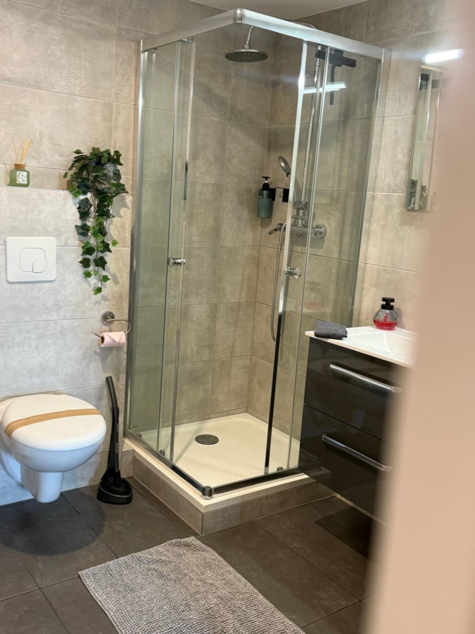 Shower, Toilet, Bathroom, towels