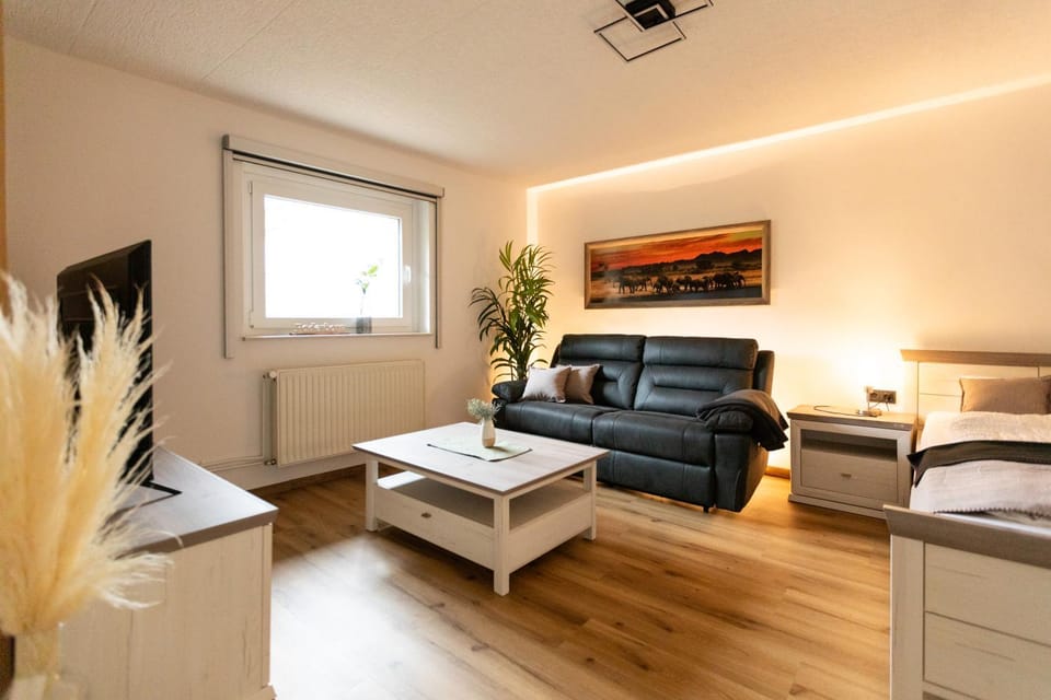 Bed, TV and multimedia, Living room, Photo of the whole room, Seating area, Bedroom