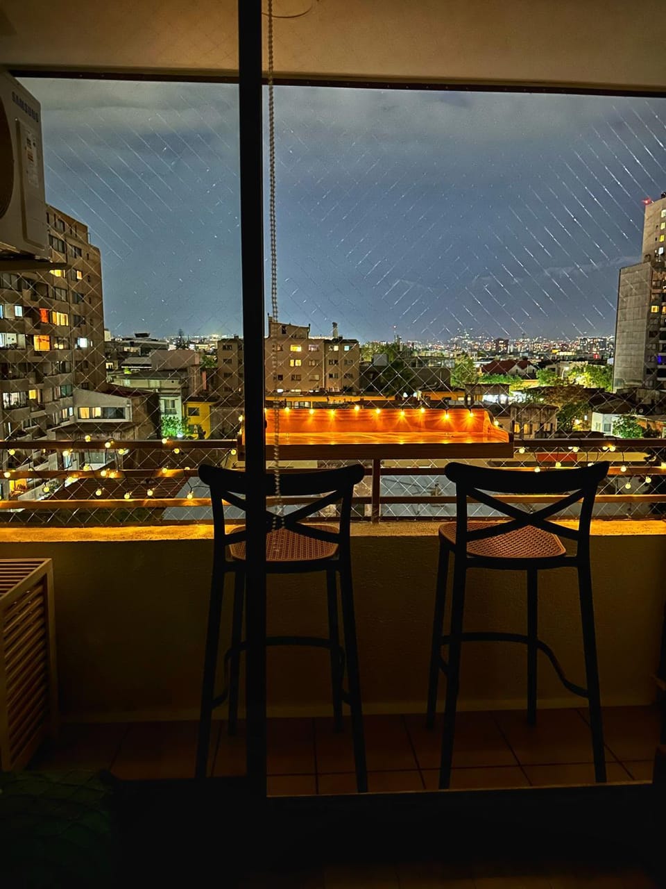 Night, View (from property/room), Balcony/Terrace, City view
