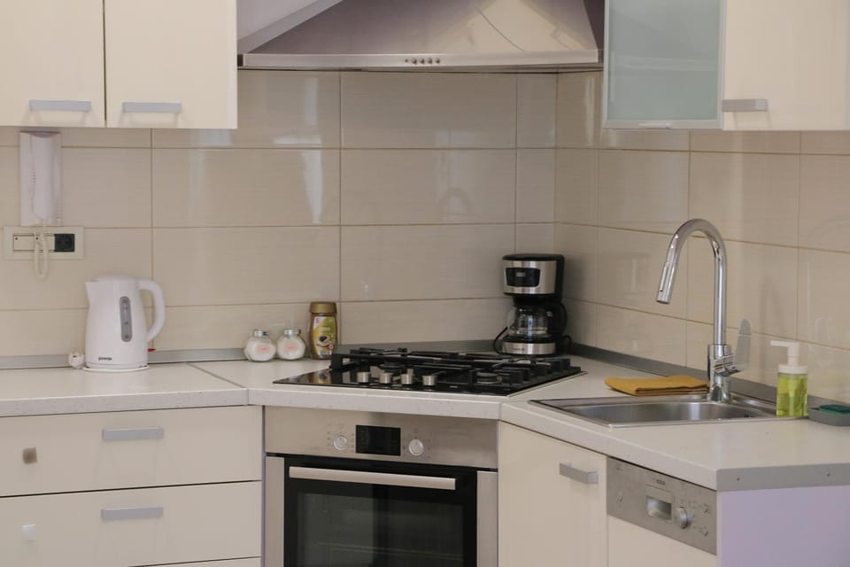 Coffee/tea facilities, Kitchen or kitchenette, dishwasher, stove, kitchen