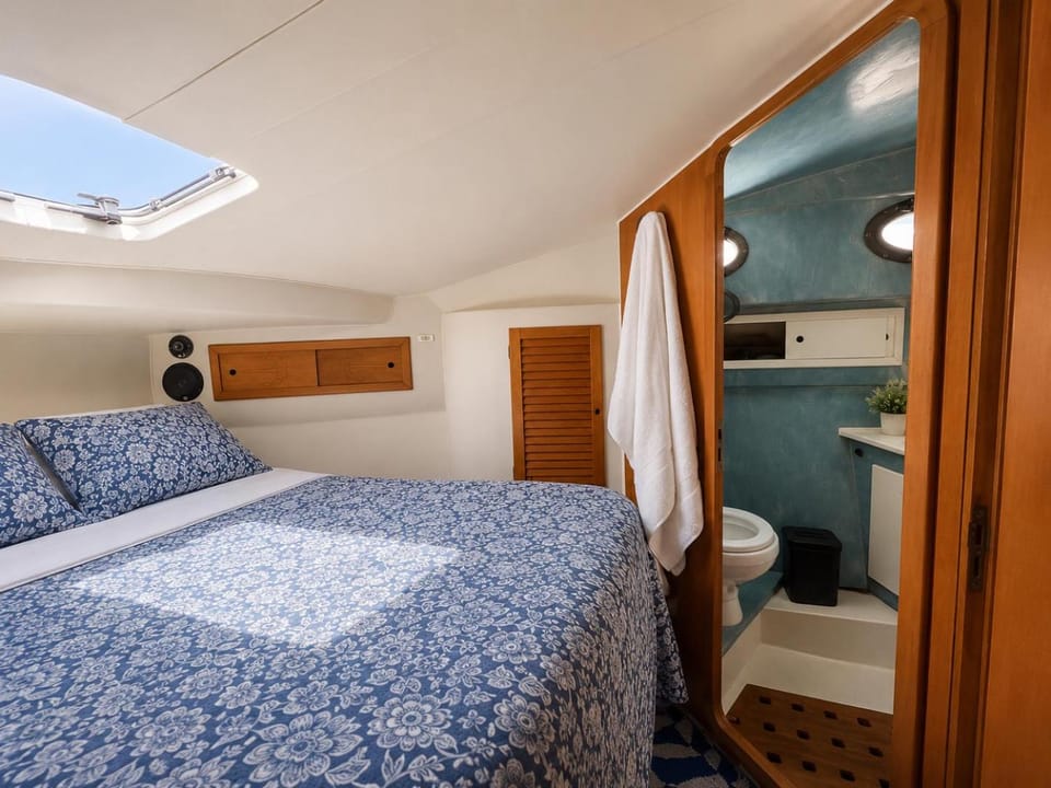 Unique Overnight Stay on the Water at the Port of Docked boat in Monaco