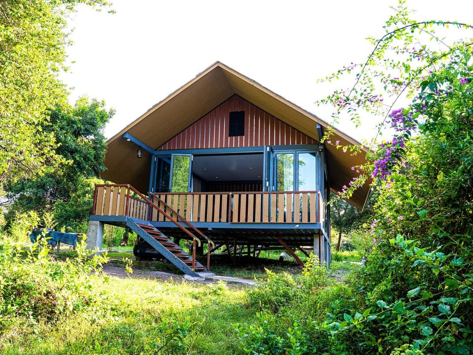 Property building, Garden view
