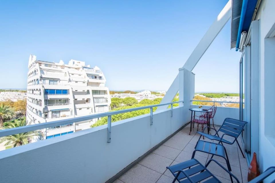 Sérénité à la Mer Vue Mer d'exception Parking Privé Clim wifi fibre Apartment in La Grande-Motte