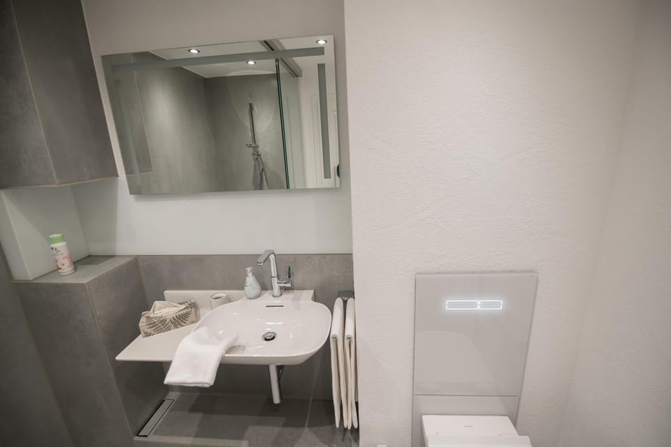 Bathroom, towels