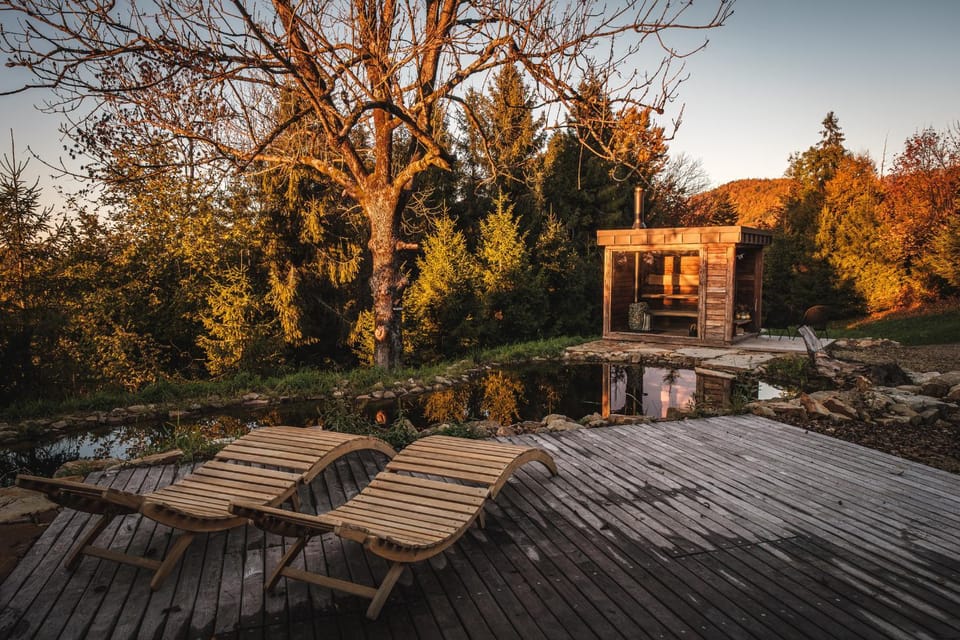 Chata Pytlorka Beskydy offgrid wellness House in Czechia