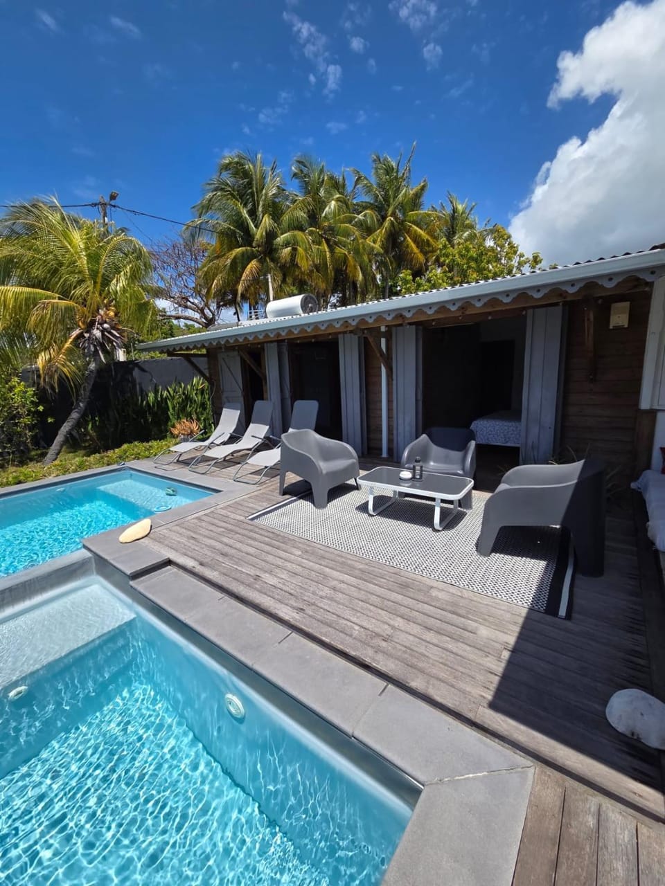 Patio, Bedroom, Garden view, Pool view, Swimming pool