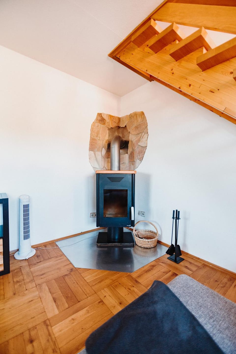 Living room, fireplace