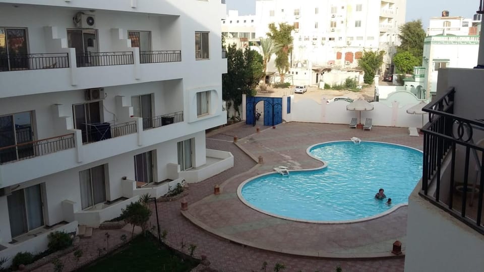 Property building, Pool view, Swimming pool