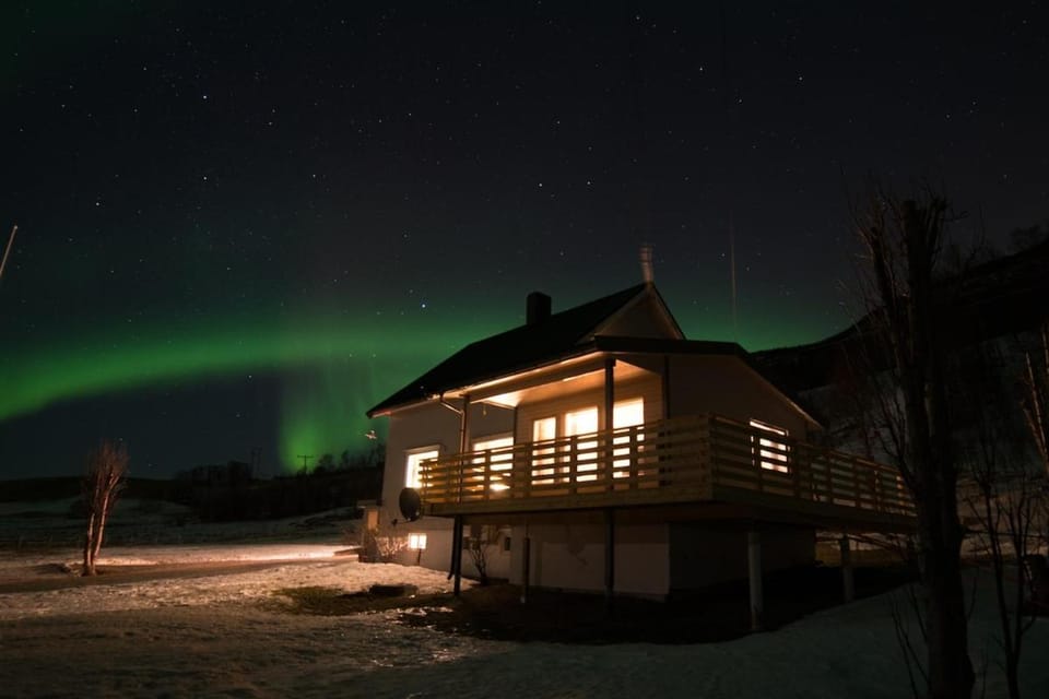 Property building, Night, Natural landscape, Winter