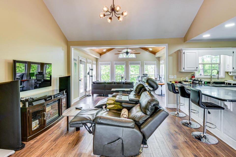 Lakefront Escape w/ Dock & Fire Pit: Sleeps 12 House in Lake Lanier