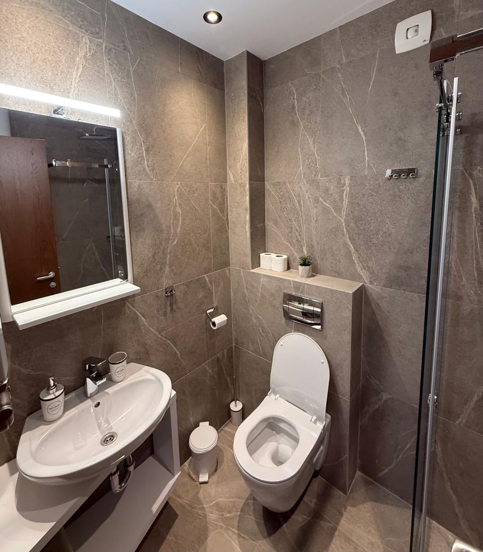 Shower, Toilet, Bathroom, towels