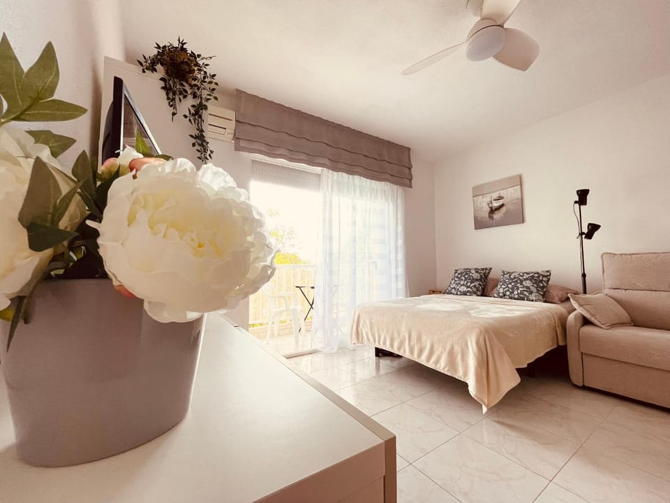 Bed, Living room, Photo of the whole room, Seating area, Bedroom