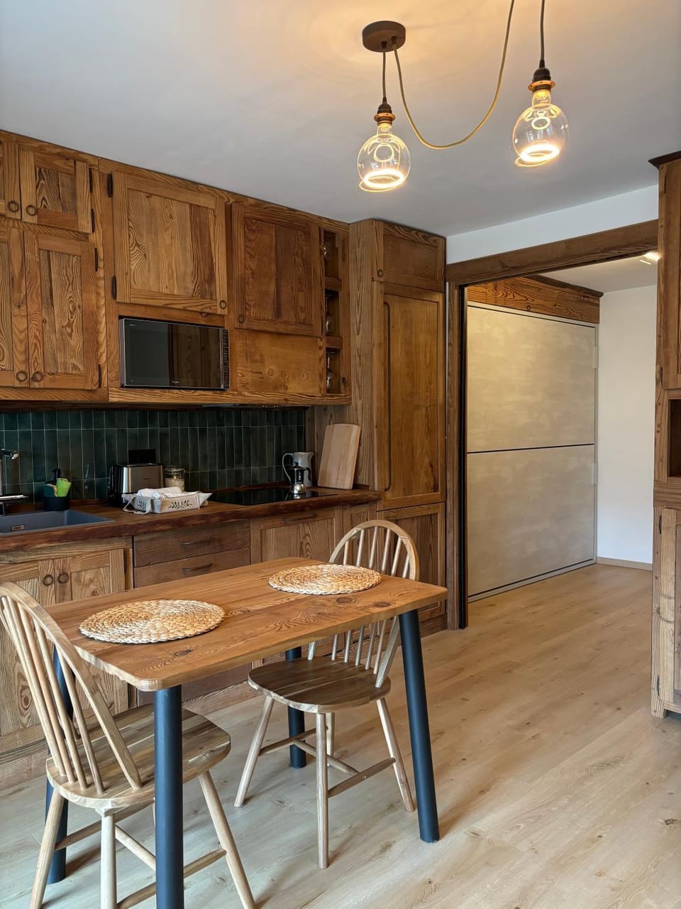 Kitchen or kitchenette, Living room, kitchen