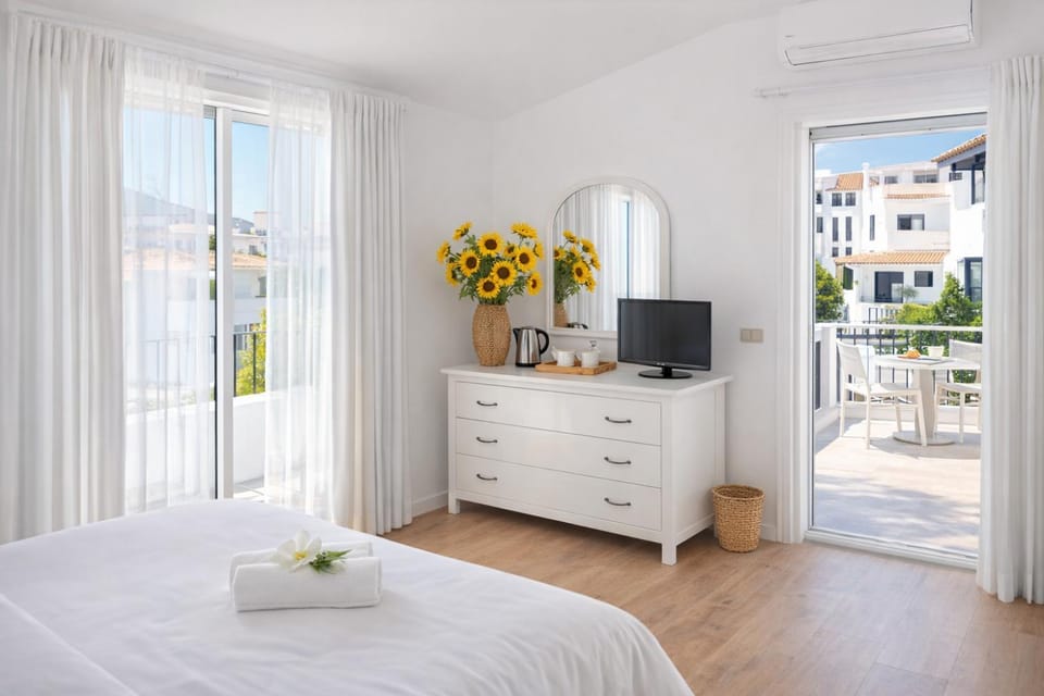 Photo of the whole room, Bedroom, air conditioner