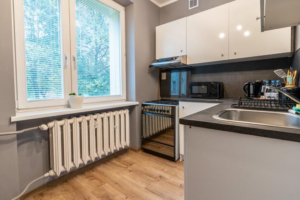 Coffee/tea facilities, Kitchen or kitchenette, oven, stove