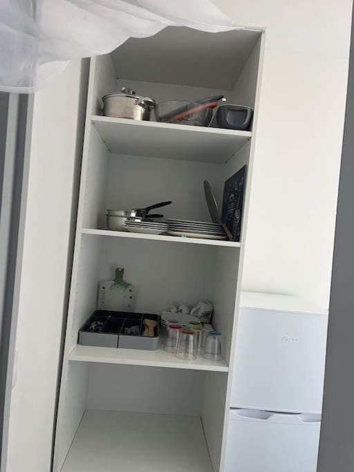 Kitchen or kitchenette, wardrobe
