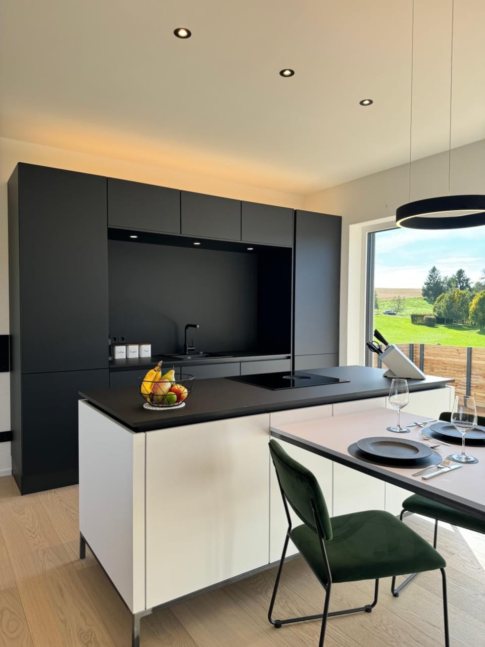 Kitchen or kitchenette, stove, kitchen