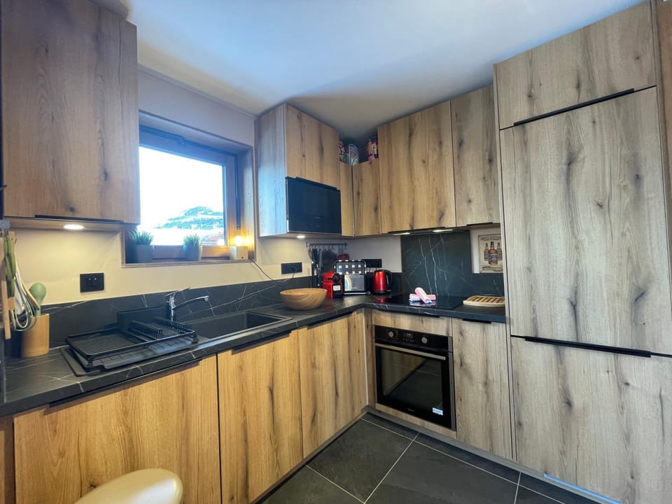 Living room, kitchen