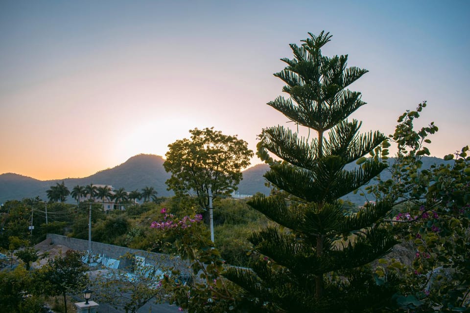 Natural landscape, Mountain view, Sunset
